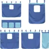 vidaXL Vorhänge für Hochbett Blau Polyester Produktbild-Vorschau 3