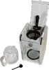 An open coffee maker with its carafe and scoop. Produktbild-Vorschau