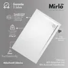 Mineralguss-Duschwanne extra flach TRINITY in CREME 90x100 Produktbild-Vorschau 4