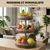 Ensemble de corbeilles à fruits eluno, corbeille à pain Voir les images du produit 3