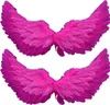 Two pairs of pink feather wings are displayed against a white background. Produktbild-Vorschau