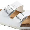 Sandalia uni Birkenstock Arizona SL BF, color blanco, talla Vista previa de la imagen del producto 6