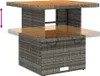 vidaXL Tavolo da giardino grigio 80x80x71 cm in poly rattan Anteprima dell’immagine prodotto 4