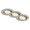 Briloner LED Einbauleuchten matt-nickel 3er-Set 3xLED/5W Produktbild-Vorschau 2