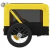 vidaXL Cani da Rimorchio per Biciclette Giallo e Nero Anteprima dell’immagine prodotto 7