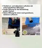 A collage showing a person using a leaf blower and a close-up of a nozzle being used on a surface. Produktbild-Vorschau