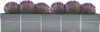 vidaXL Garten-Hochbeet Verzinkter Stahl 400×80×77 cm Grau Produktbild-Vorschau 5