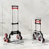 HOMCOM Skládací schodolez s 6 koly, teleskopickou rukojetí, Náhled obrázku produktu 3