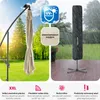 slunečník tectake® Sunna 250 x 250 cm s LED solárním Náhled obrázku produktu 6