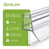 A product image featuring a clear plastic shower seal with a green informational overlay. Podgląd zdjęcia produktu