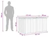 vidaXL Box da giardino grigio 171x99x93 cm Anteprima dell’immagine prodotto 7