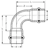 15mm Bogen 90° I/I Kombifitting Frabo DVGW Voir les images du produit 2
