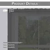 A diagram showing how to measure the height of a curtain rod pocket. Produktbild-Vorschau