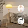 Aigostar stehlampe wohnzimmer, LED stehlampe dreibein holz Produktbild-Vorschau 8