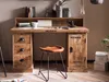 TPFLiving Hocker Minden Akazie mit Metall natur und schwarz Produktbild-Vorschau 9