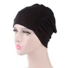 Einfarbige Männer Frauen Plissee Baumwolle Beanie Cap Produktbild-Vorschau 5