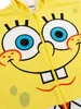 A close-up of a SpongeBob Schwammkopf costume for adults. Produktbild-Vorschau