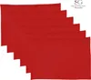 Tovaglietta in cotone - Rosso - 45 x 30 cm - Set di 6 pezzi Anteprima dell’immagine prodotto 3