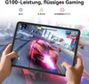 Hands holding a tablet displaying a racing game. Náhľad obrázku produktu