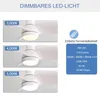 Sofucor Kleinventilator mit Licht, Fernbedienung, DC, 58cm, Produktbild-Vorschau 3