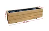 Blumenkasten Holz 60 cm lang – Balkon Pflanzkasten Produktbild-Vorschau 2