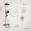 EMKE Duschsystem mit Thermostat, 36x24mm Regenduschkopf, Produktbild-Vorschau 7