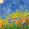 ARTland Wandbild, selbstklebend Wildblumen Größe: 50x50 cm Produktbild-Vorschau 1