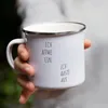 Ich atme ein Ich raste aus Emaille Tasse Work Life Balance Produktbild-Vorschau 4