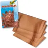 A package of embossed foil sheets is shown next to several sheets of the foil. Podgląd zdjęcia produktu