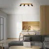 Inbouwspot voor het plafond, 4 lampen, lengte 55 cm, zwart Productafbeelding-voorbeeld 1