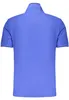 Herren Kurzarm-Polo blau mit Stickerei und kontrastierenden Produktbild-Vorschau 3