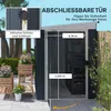Abri de jardin métallique Outsunny 2,6 m² (128 x 193 x 181 Voir les images du produit 5