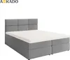 Boxspringová postel - 180x200 - Šedá - Úložný prostor - Náhled obrázku produktu 5