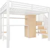 Letto a castello in metallo Flieks 140x200 cm con armadio, Anteprima dell’immagine prodotto 11