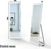 Miroir sur pied LED 160 x 40 cm, miroir en pied avec 3 Voir les images du produit 5