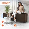CASARIA® Coffre de jardin extérieur XXL Marron - Malle de Voir les images du produit 4