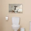 MuchoWow© Wanddeko 60x40 cm - Badezimmer Bilder Esel, Produktbild-Vorschau 7