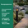 MasterLED LED cestné svietidlo E27 so senzorom IP44, 60 cm, Náhľad obrázku produktu 4