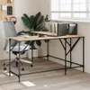 vidaXL Schreibtisch Sonoma-Eiche 149x149x75 cm Produktbild-Vorschau 2