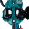 Close-up of the battery compartment and controls of a power tool. Voir les images du produit