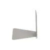 A silver metal shelf bracket is shown in profile against a white background. Anteprima dell’immagine prodotto
