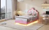 UnboxG Rosa Kinderbett 90x200 cm mit LED-Beleuchtung – Produktbild-Vorschau 13