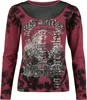Rock Rebel by EMP Damen rot/schwarzes Langarmshirt mit Produktbild-Vorschau 1