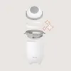 An exploded view of a diaper pail, showing its different components. Produktbild-Vorschau