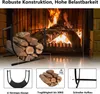 LZQ Stojan na palivové dříví Outdoor, kovový stojan na Náhled obrázku produktu 5