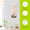 ARTland Glas Wanduhr Funkuhr - schwarzer Zeiger Cappuccino Produktbild-Vorschau 2