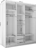 AX LIVING Cabinio Schwebetürenschrank 180 Eiche Artisan Produktbild-Vorschau 6