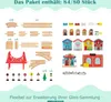 Spieltisch aus Holz, 80-teiliges Eisenbahn-Set, Produktbild-Vorschau 6
