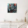 Wanduhr aus Glas mit Motiv Cyberkatze- 30 x 30 cm - inkl. Produktbild-Vorschau 3