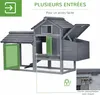 PawHut Petit poulailler cottage cage à poules sur pied dim. Voir les images du produit 7